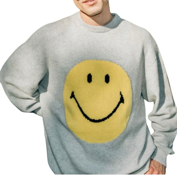 Joshua Sanders Other - JOSHUA SANDERS Merino & Cashmere Smiley Sweater